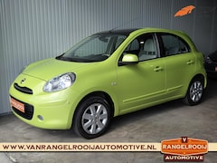 Nissan Micra - 1.2 Tekna, pano, keyless, stoelverw., clima, cruise, 15" lmv