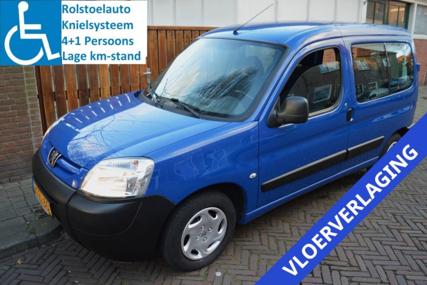 Peugeot Partner - ROLSTOELAUTO KNIELSYSTEEM 4+1 PERSOONS LAGE KM-STAND - AutoWereld.nl