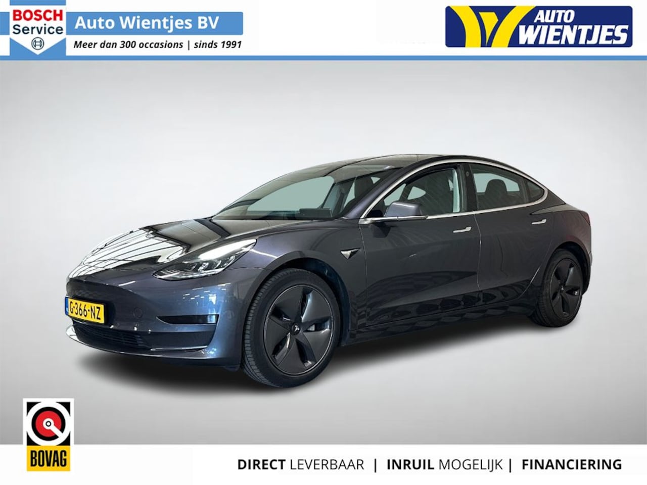 Tesla Model 3 - Standard RWD Plus 60kWh | SOH 84% | Pano | Leer - AutoWereld.nl