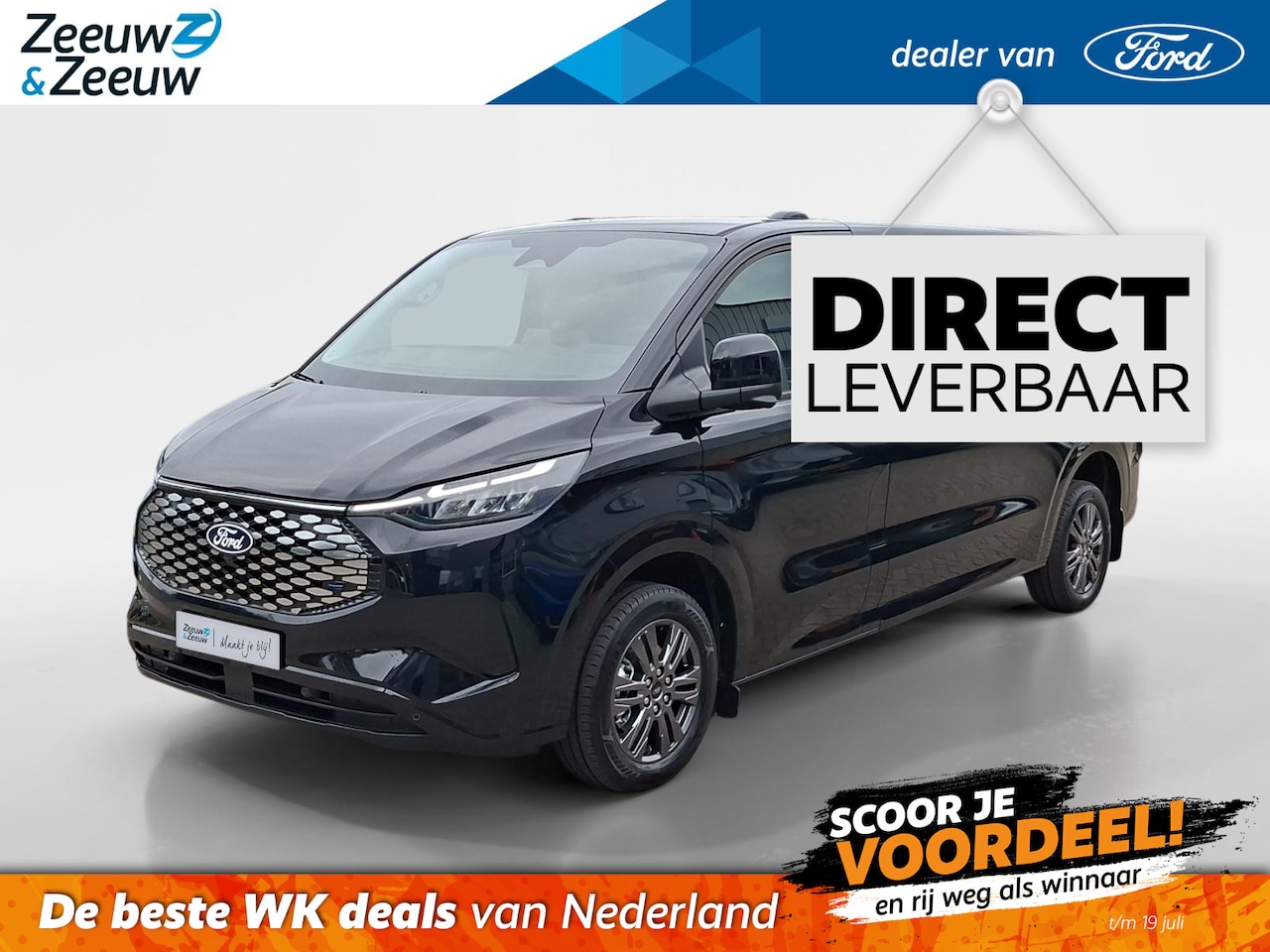Ford Transit Custom - E-Transit 340 L2H1 Limited 71 kWh | Direct Leverbaar | 352km WLTP Rijbereik | AGR-Stoelen - AutoWereld.nl
