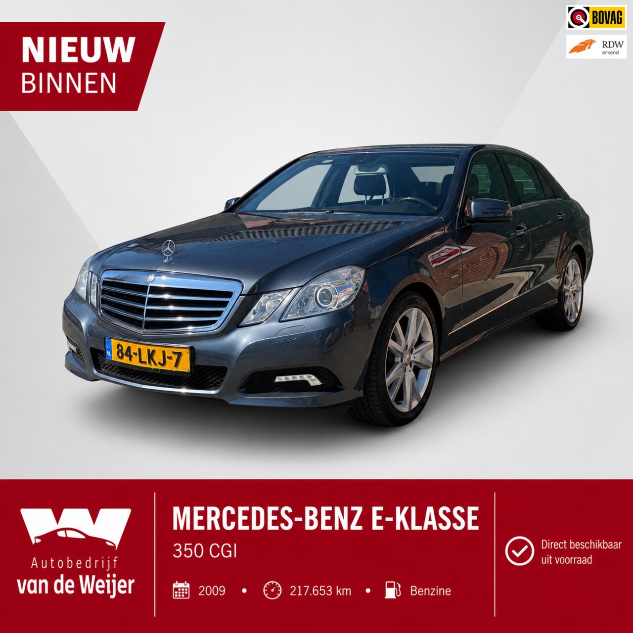 Mercedes-Benz E-klasse - 350 CGI 292PK TOPWAGEN! VOL OPTIES! - AutoWereld.nl