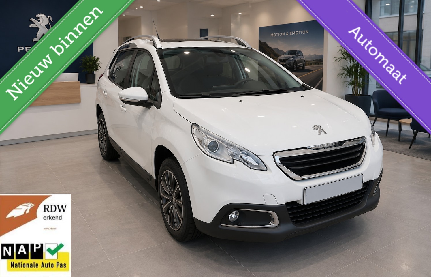 Peugeot 2008 - 1.2 PureTech AUT Active 2014 Pano/Airco/NweRiem - AutoWereld.nl