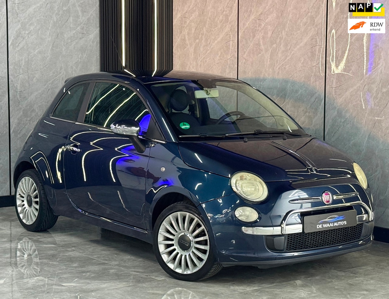 Fiat 500 - 1.4-16V Sport |Vol Onderh|half Leer|Airco|Lmv|Nap|Boekjes - AutoWereld.nl