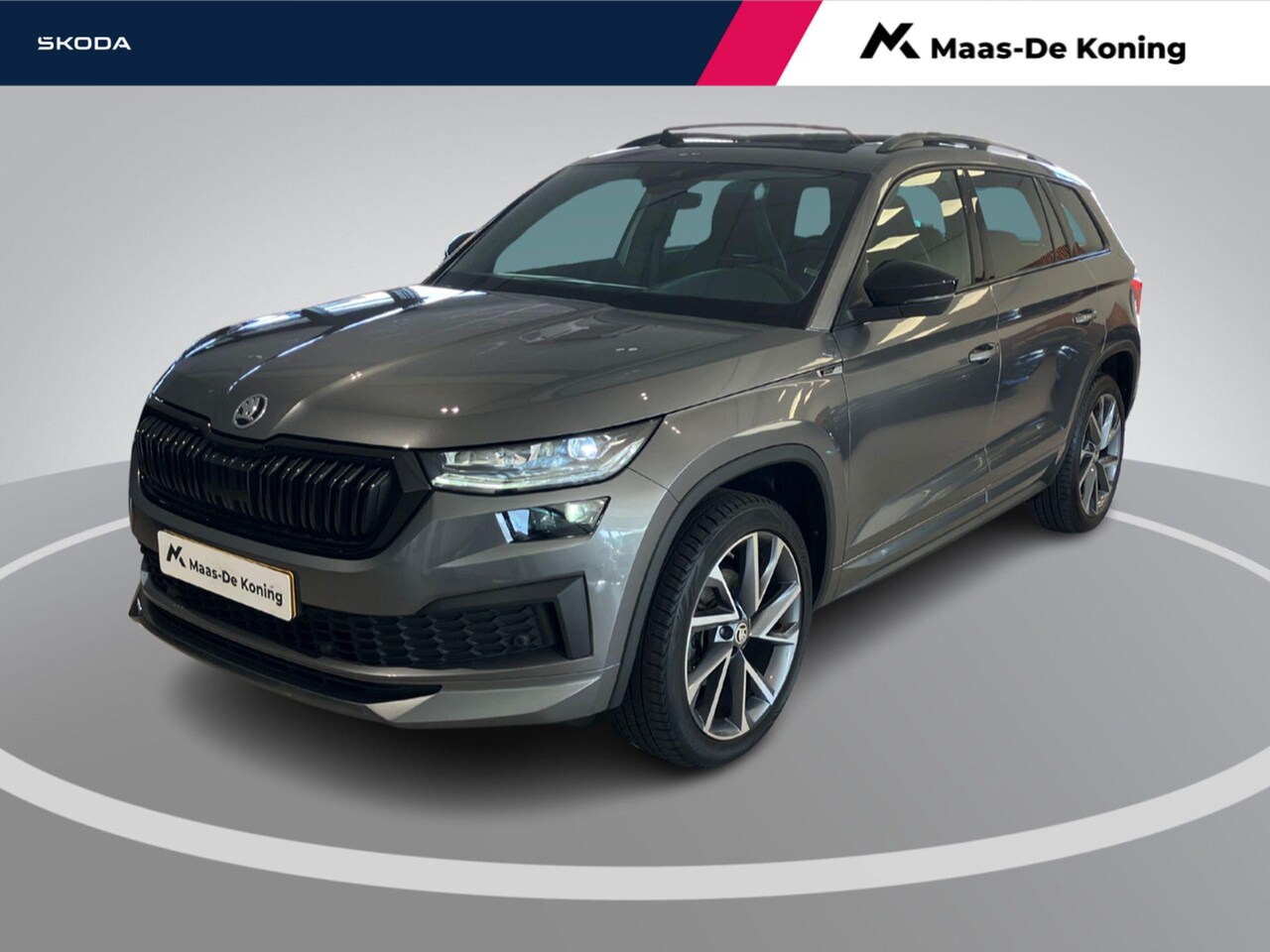 Skoda Kodiaq - 1.5TSI/150PK Sportline DSG · Panoramadak · 20"LM · Apple/Android · Trekhaak · Garantie t/m - AutoWereld.nl