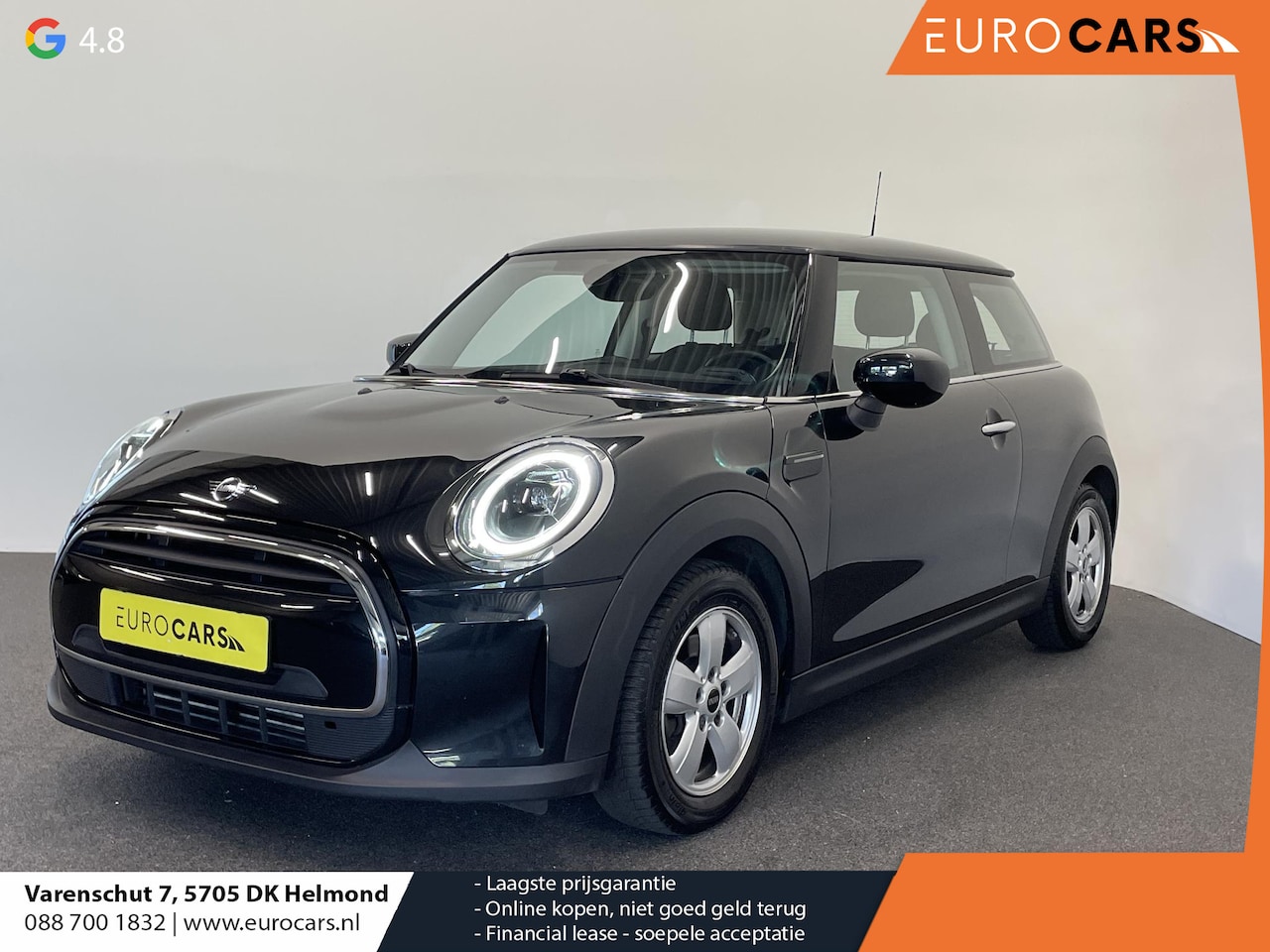 MINI Cooper - 1.5 Business Edition 3-D LED Navi 8.8 inch Cruise DAB+ Airco Zwart Dak - AutoWereld.nl