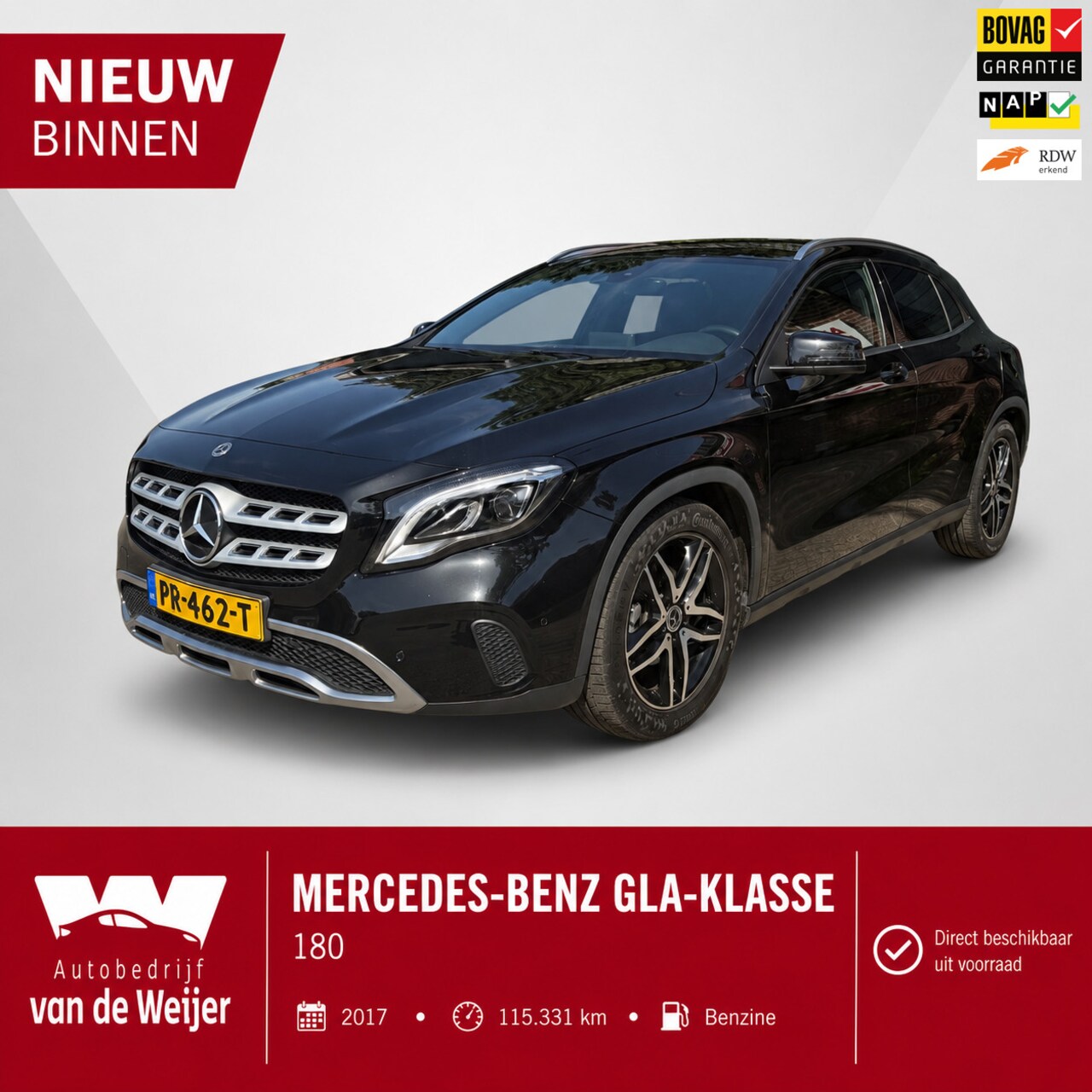 Mercedes-Benz GLA-Klasse - 180 Camera LED Leder Carplay Navi Elek. A-klep - AutoWereld.nl