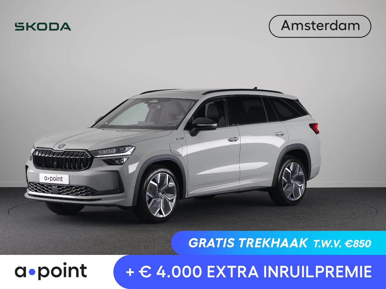 Skoda Kodiaq - 1.5 TSI PHEV Sportline Business | Panoramadak | Trekhaak | 360 camera | Adaptief onderstel - AutoWereld.nl