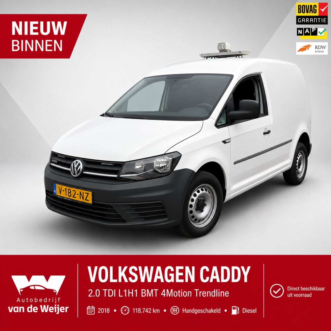 Volkswagen Caddy - 2.0 TDI 4Motion 4x4 Camera Inrichting Zoeklamp - AutoWereld.nl