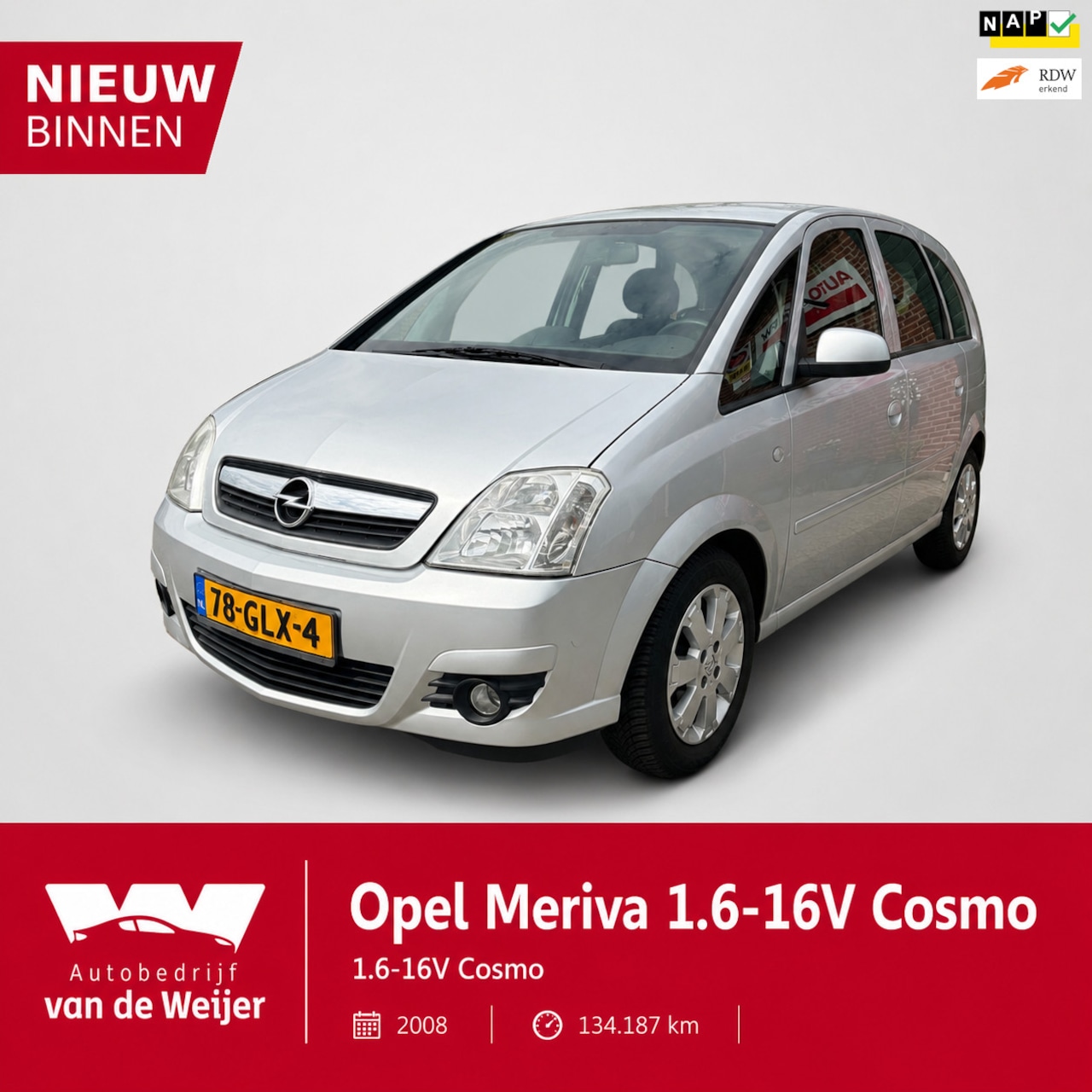 Opel Meriva - 1.6-16V Cosmo Airco - AutoWereld.nl