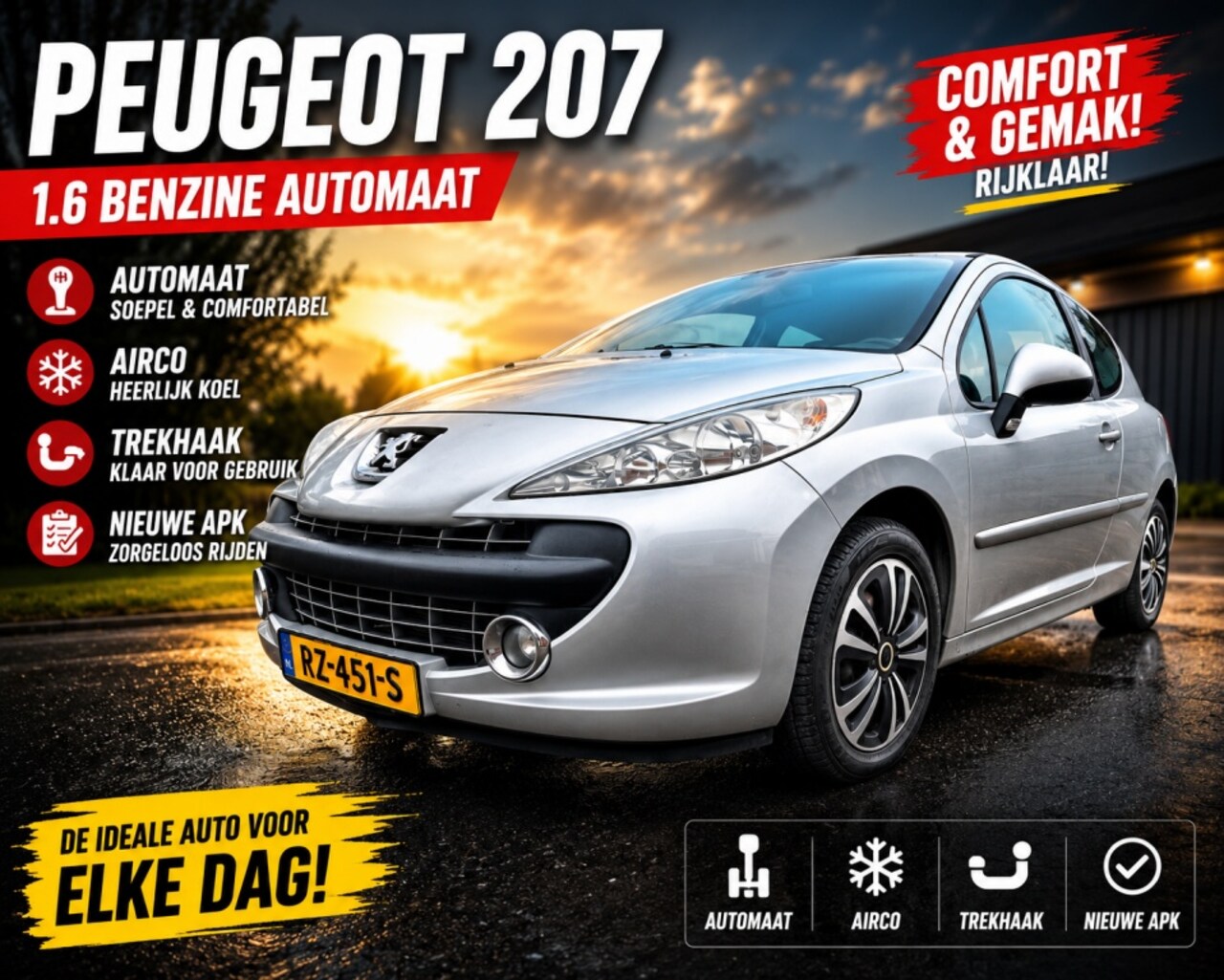 Peugeot 207 - 1.6 VTi Look / Automaat - AutoWereld.nl