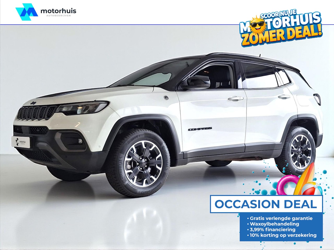 Jeep Compass - 1.3T 4XE 240pk EAWD Trailhawk AUTOMAAT NAVI CAMERA LED LMV - AutoWereld.nl