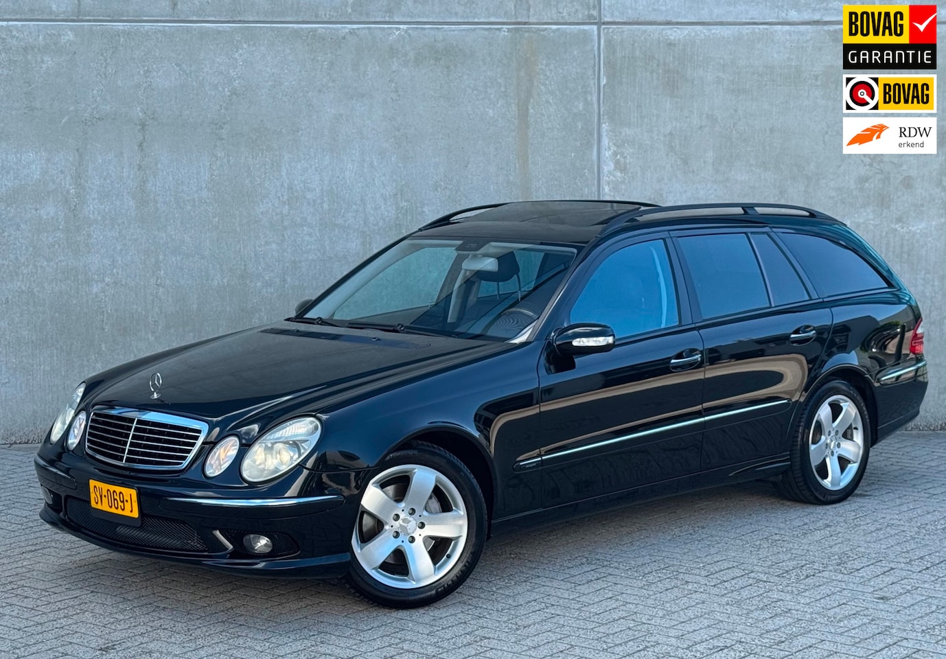 Mercedes-Benz E-klasse - 500 Avantgarde 2004 Zwart VOL OPTIE - AutoWereld.nl