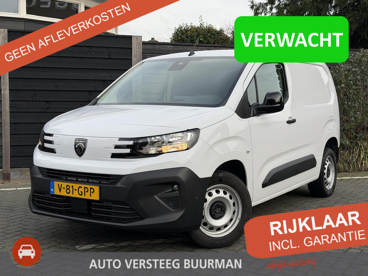 Peugeot Partner - 1.5 BlueHDi 130PK EAT8 Automaat L1 Navigatie, Achteruitrijcamera, Parkeersensoren, Trekhaa - AutoWereld.nl