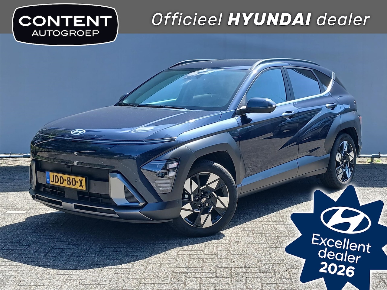 Hyundai Kona - 1.6 GDI HEV 141pk DCT Premium | Leder | Clima - AutoWereld.nl