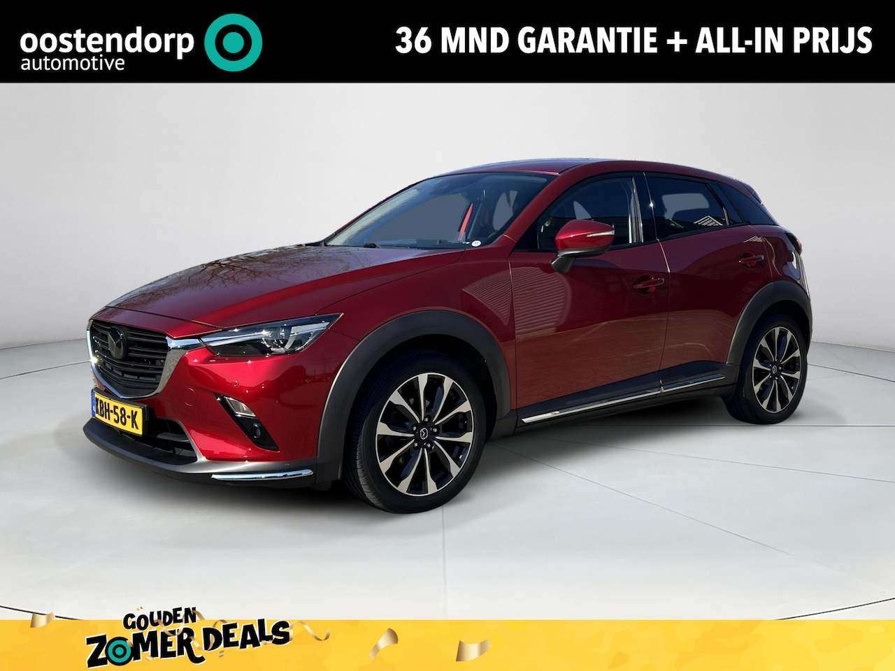 Mazda CX-3 - 2.0 SkyActiv-G 120 GT-M | Led koplampen| Trekhaak| Automaat | Climate control| Achterruitr - AutoWereld.nl