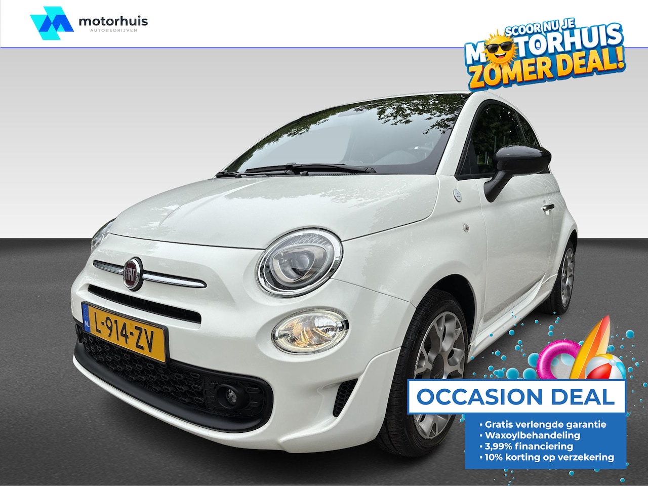 Fiat 500 - 1.0 Hybrid Hey Google | Airconditioning | Centrale vergrendeling met Afstandsbediening - AutoWereld.nl