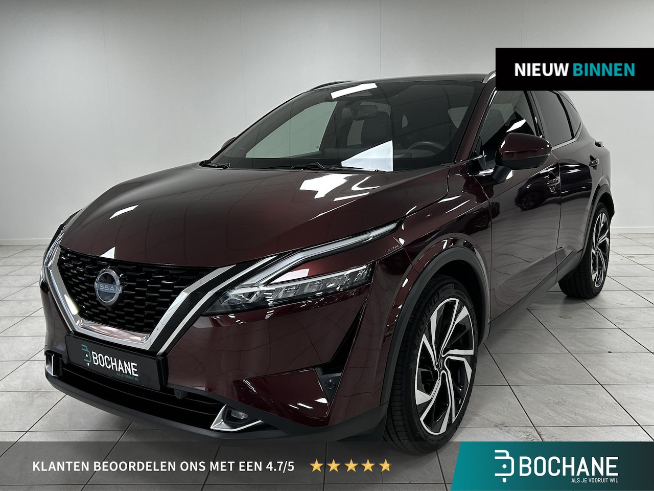 Nissan Qashqai - 1.3 MHEV Xtronic Tekna Plus NAVIGATIE | RONDOM ZICHT CAMERA | PANORAMADAK - AutoWereld.nl