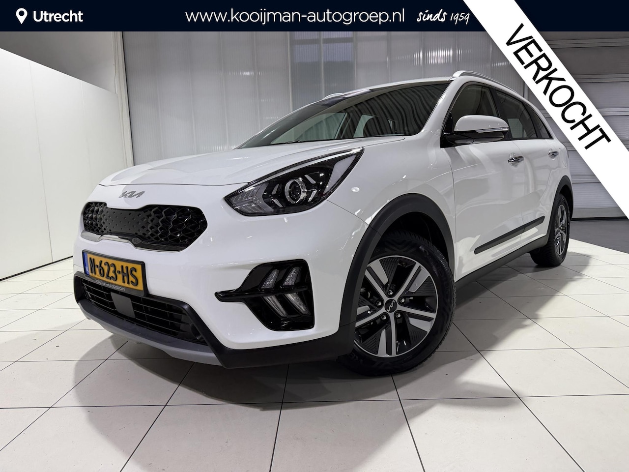 Kia Niro - 1.6 GDi Hybrid DynamicLine Apple Carplay/Android Auto, Navigatie, Camera. - AutoWereld.nl