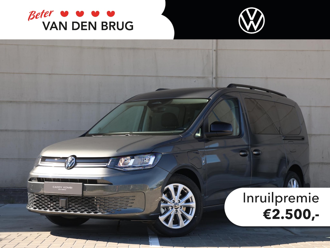 Volkswagen Caddy Maxi - Kombi Life 1.5 eHybrid 150pk DSG | Airco | 7 persoons | Cruise control | PDC | Parkeer cam - AutoWereld.nl
