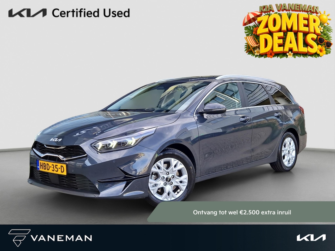 Kia Cee'd Sportswagon - Ceed 1.0 T-GDi DynamicPlusLine | Dodehoek | Key-Less | Stoelverwarming | LED | Licht- en R - AutoWereld.nl