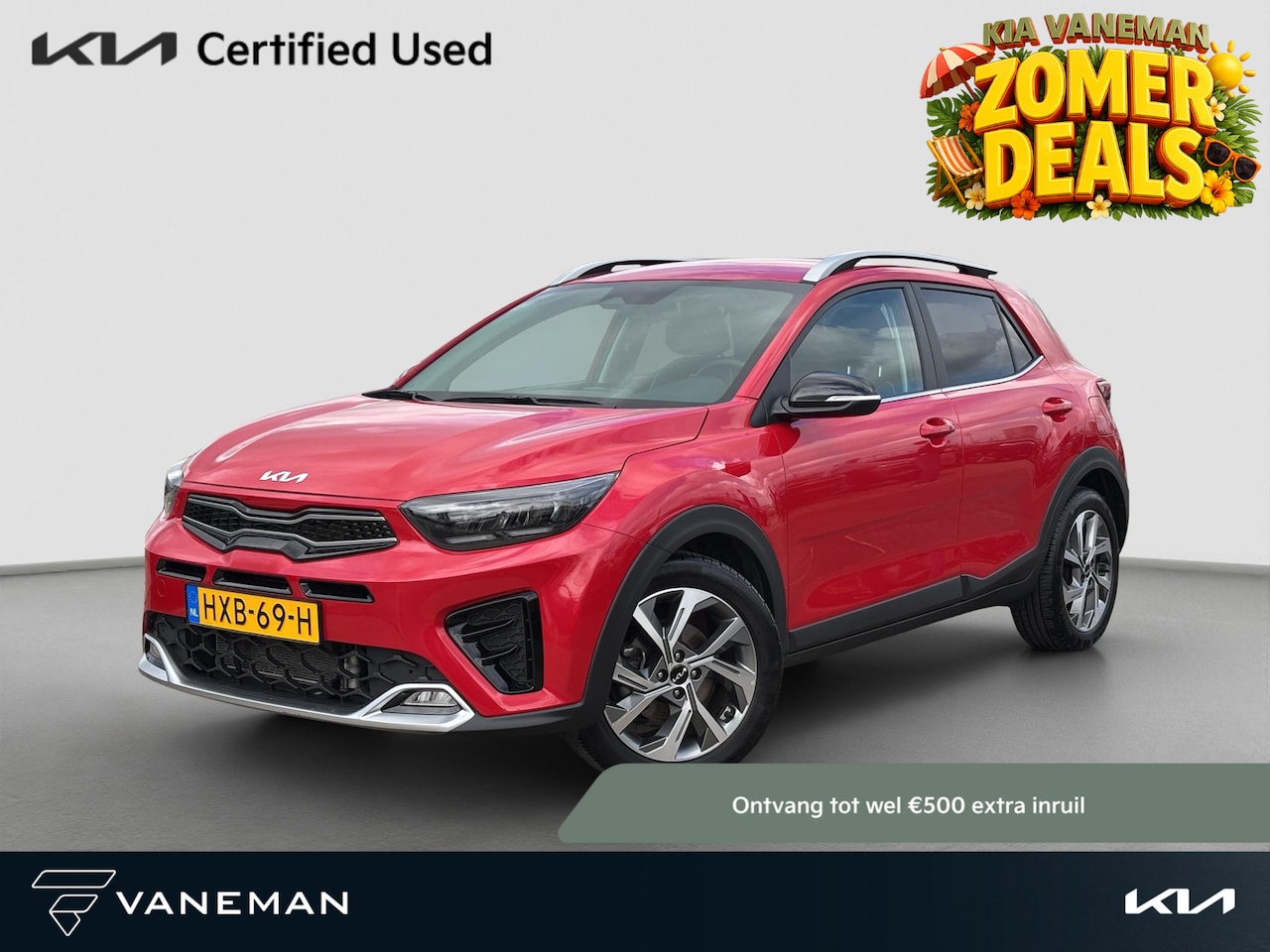 Kia Stonic - 1.0 T-GDi MHEV GT-Line Automaat Cruise | Start/Stop | Half-leder | Stoel- en Stuurverwarmi - AutoWereld.nl