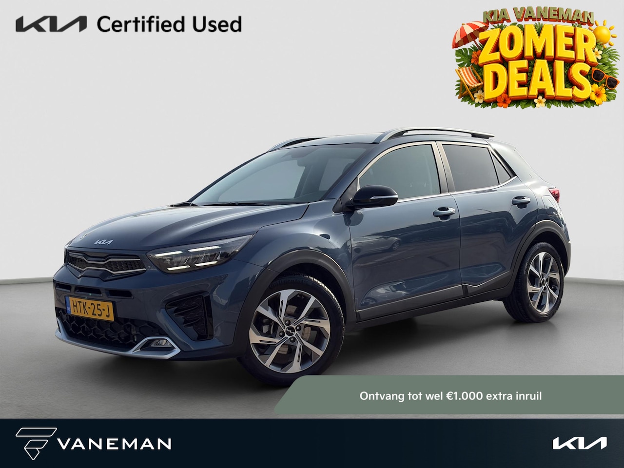 Kia Stonic - 1.0 T-GDi MHEV GT-Line | Cruise | Start/Stop | Half-leder | Stoel- en Stuurverwarming | LE - AutoWereld.nl