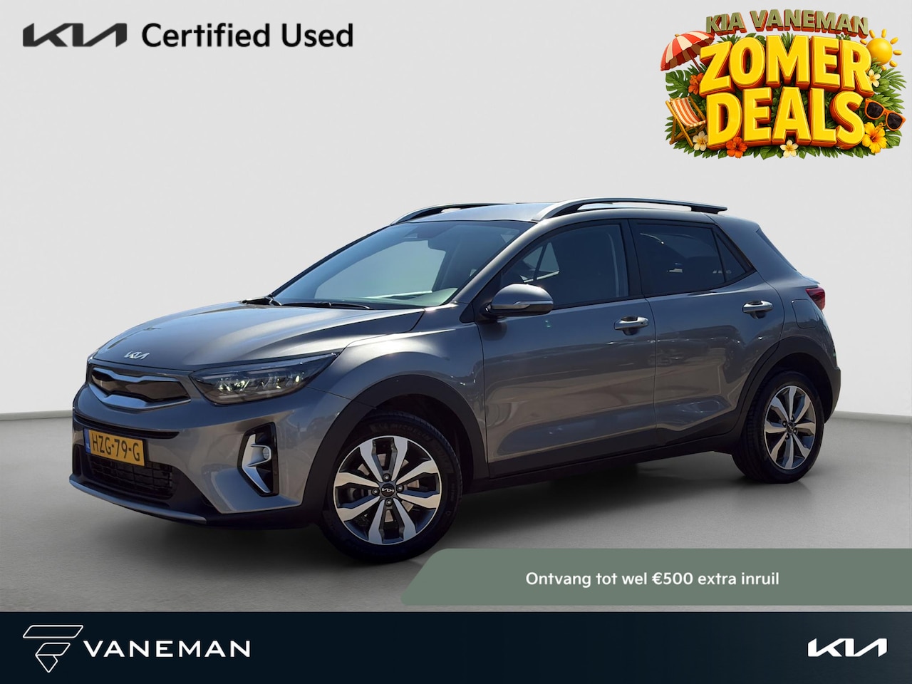 Kia Stonic - 1.0 T-GDi MHEV DynamicPlusLine Stoel- en stuurverwarming | Cruise | Navi | Privacy Glass | - AutoWereld.nl