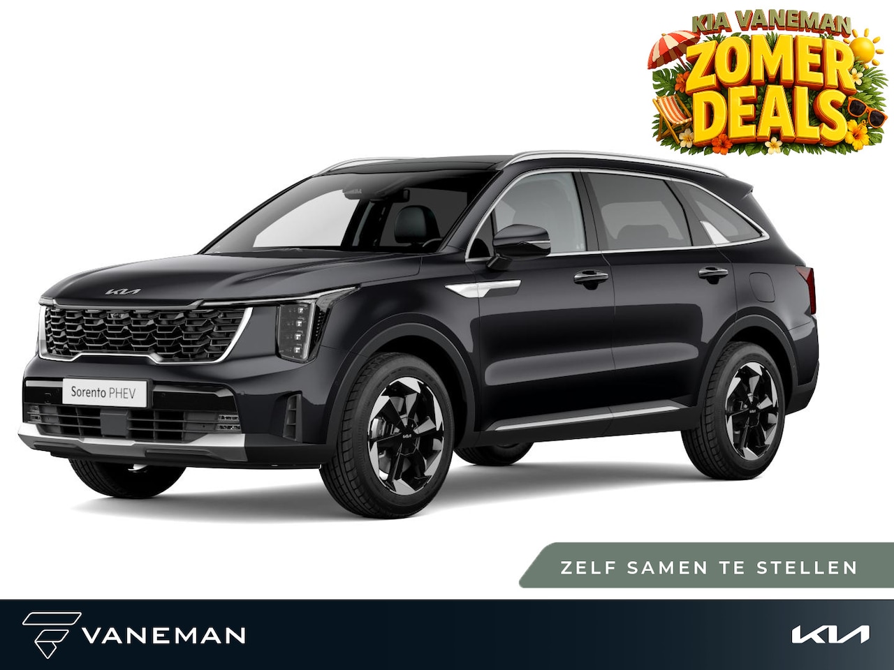 Kia Sorento - 1.6 T-GDi Plug-in Hybrid 4WD DynamicLine 7p | Apple Carplay/Android Auto | Zelf samenstell - AutoWereld.nl