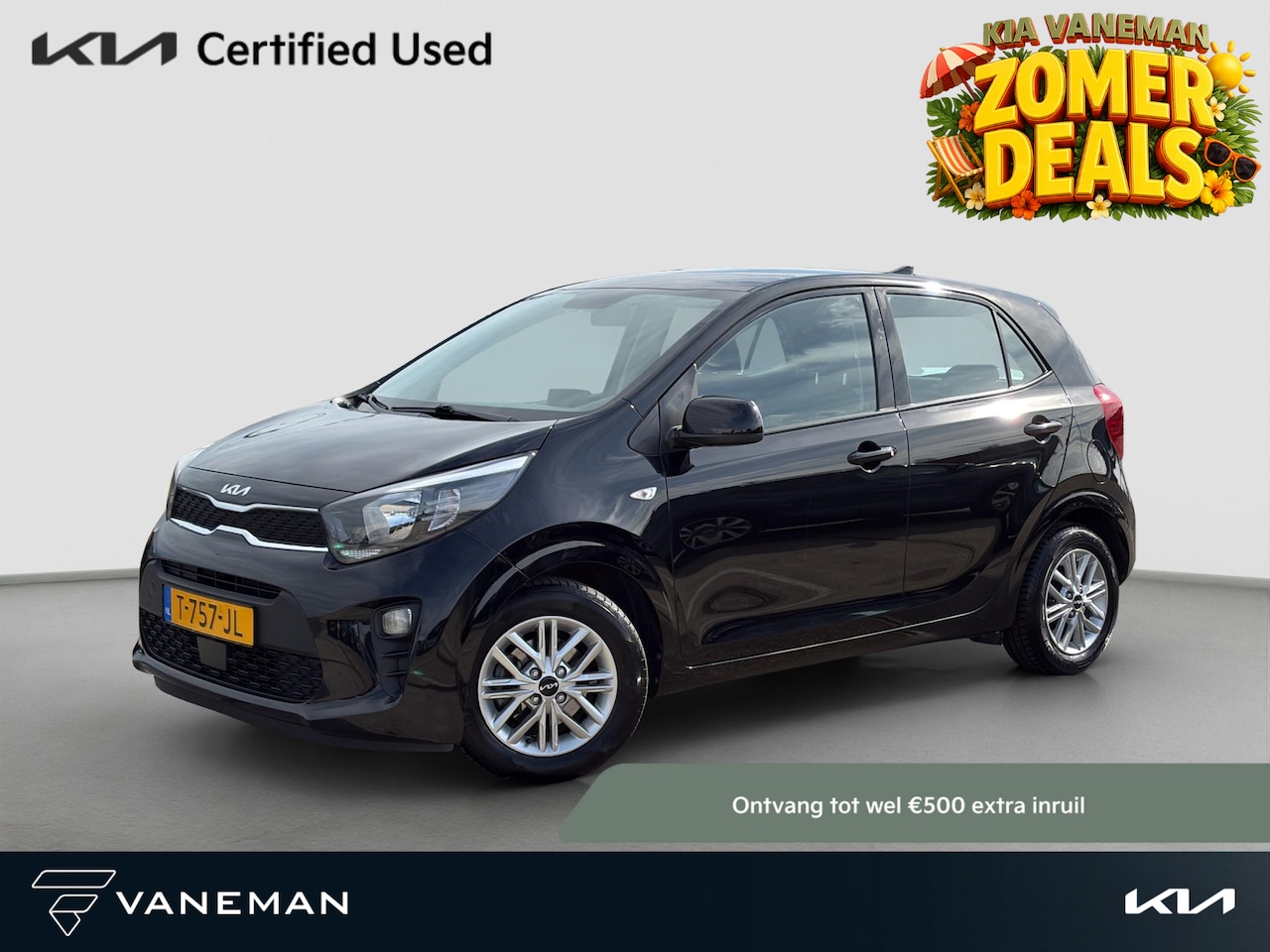 Kia Picanto - 1.0 DPi DynamicLine Cruise | Apple Carplay & Android Auto | Camera | Airco | - AutoWereld.nl