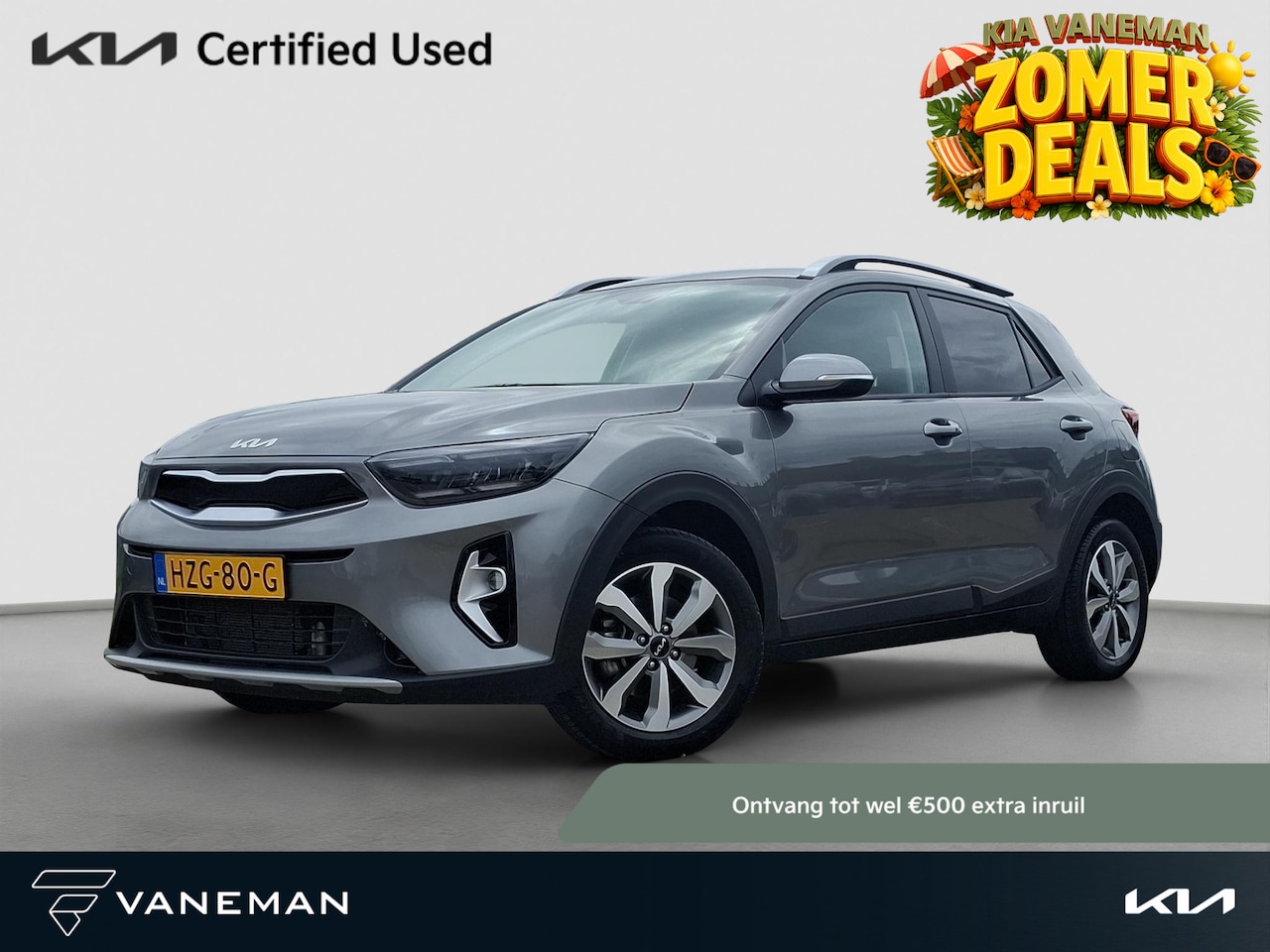 Kia Stonic - 1.0 T-GDi MHEV DynamicPlusLine Stoel- en stuurverwarming | Cruise | Navi | Privacy Glass | - AutoWereld.nl