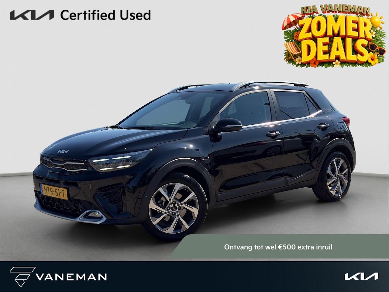 Kia Stonic - 1.0 T-GDi MHEV GT-Line Automaat Cruise | Start/Stop | Half-leder | Stoel- en Stuurverwarmi - AutoWereld.nl