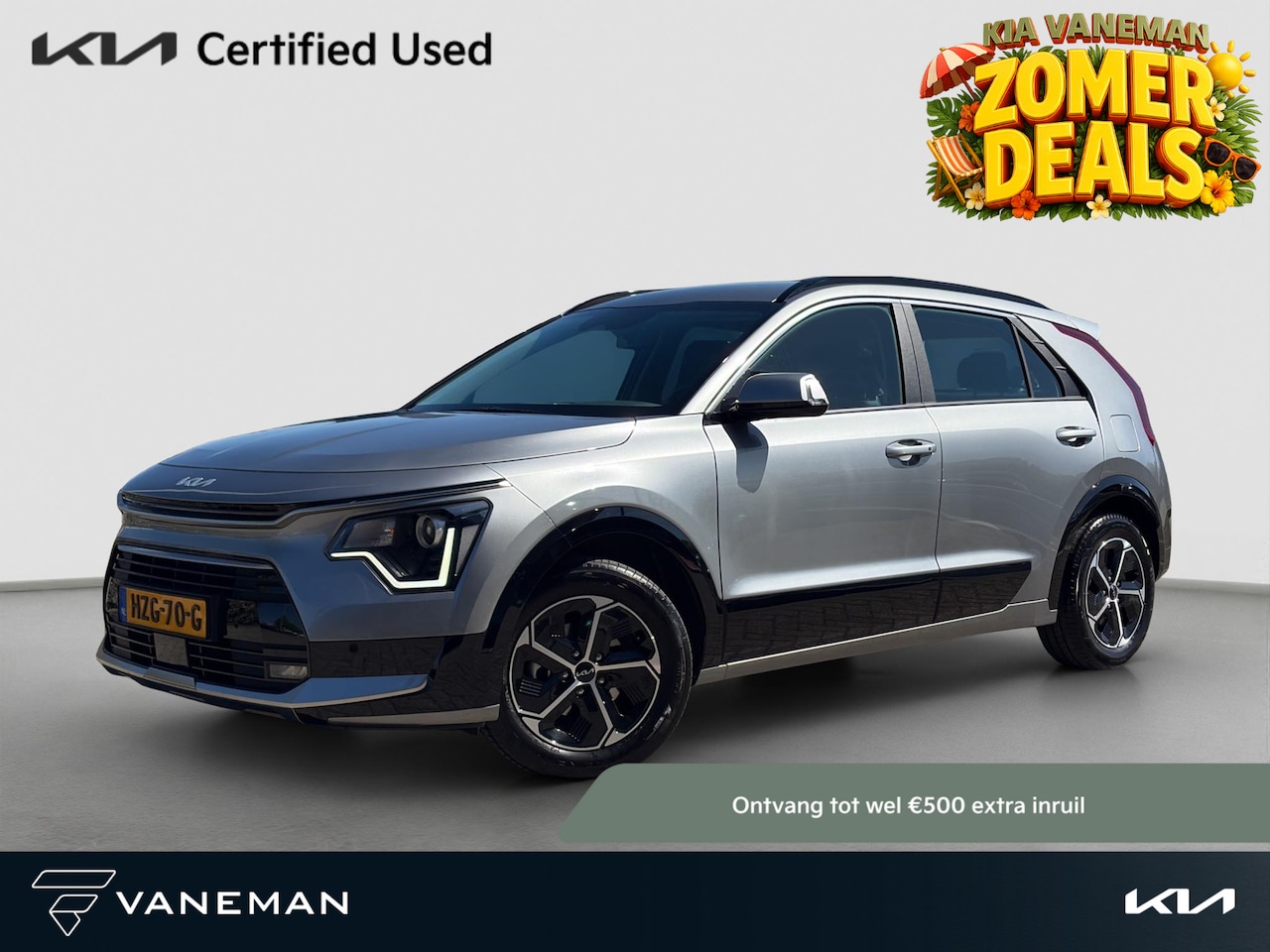Kia Niro - 1.6 GDi Hybrid DynamicLine Key-Less | Camera | Navi | Cruise | Android Auto / Apple Carpla - AutoWereld.nl