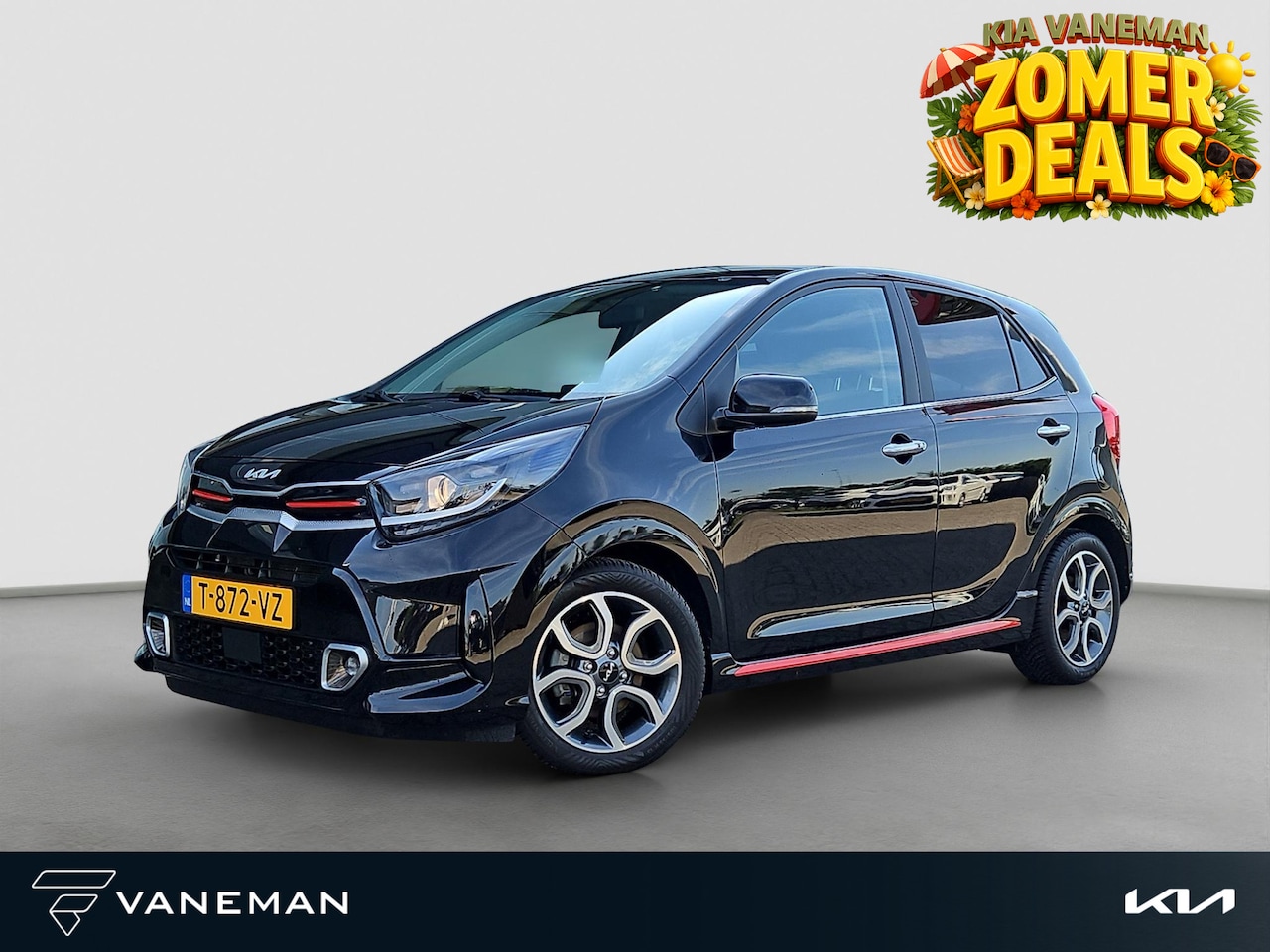 Kia Picanto - 1.0 DPi GT-Line | Leder | 1e Eigenaar | LED | Navi | Cruise | Sensoren | LMV | - AutoWereld.nl