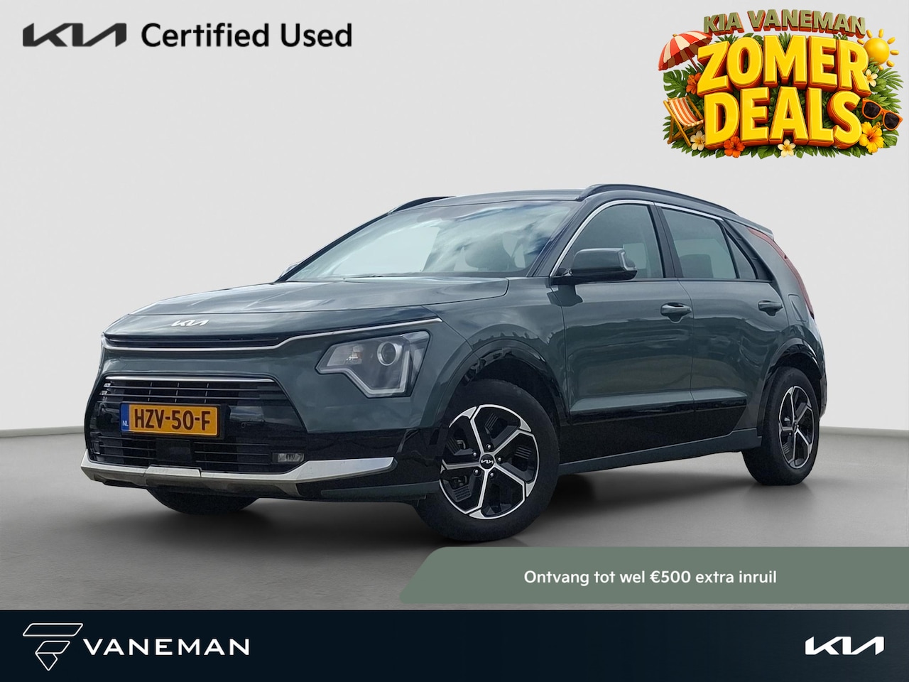 Kia Niro - 1.6 GDi Hybrid DynamicLine Key-Less | Camera | Navi | Cruise | Android Auto / Apple Carpla - AutoWereld.nl