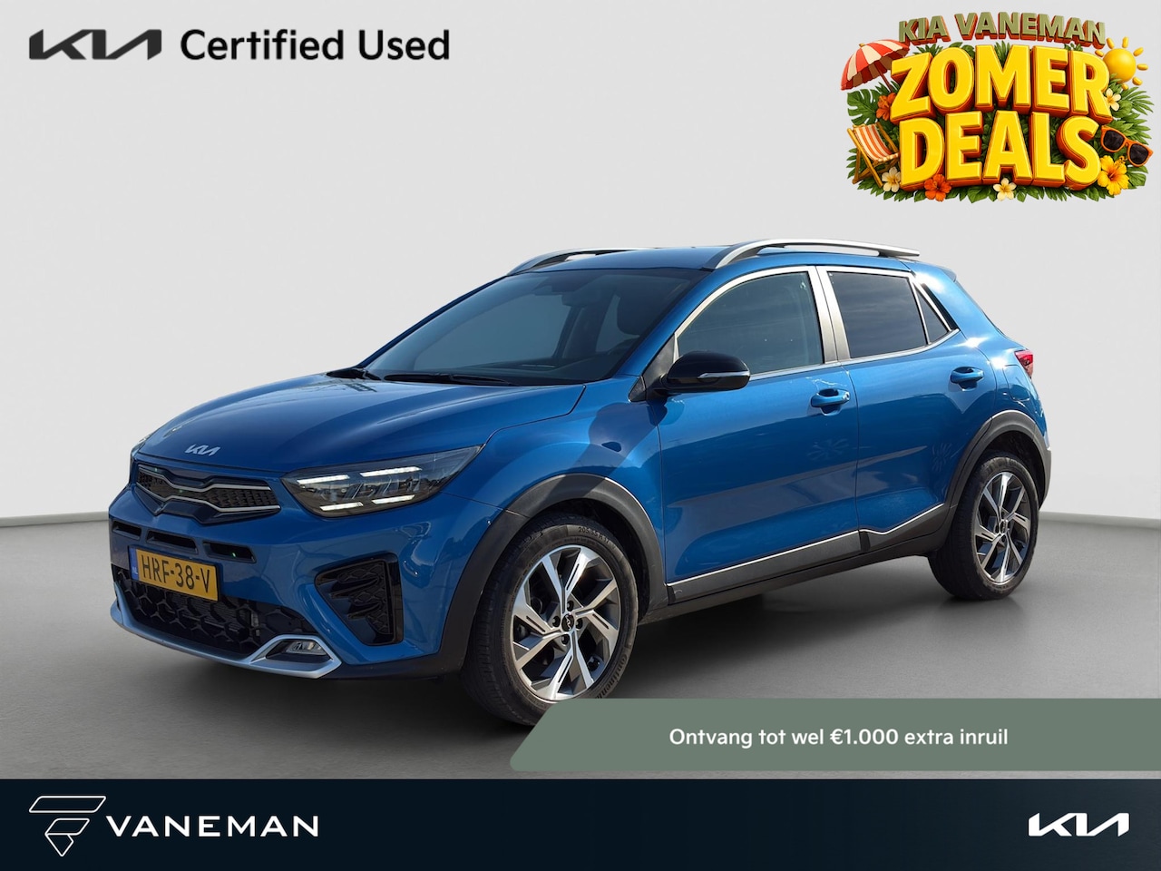 Kia Stonic - 1.0 T-GDi MHEV GT-Line | Cruise | Start/Stop | Half-leder | Stoel- en Stuurverwarming | LE - AutoWereld.nl