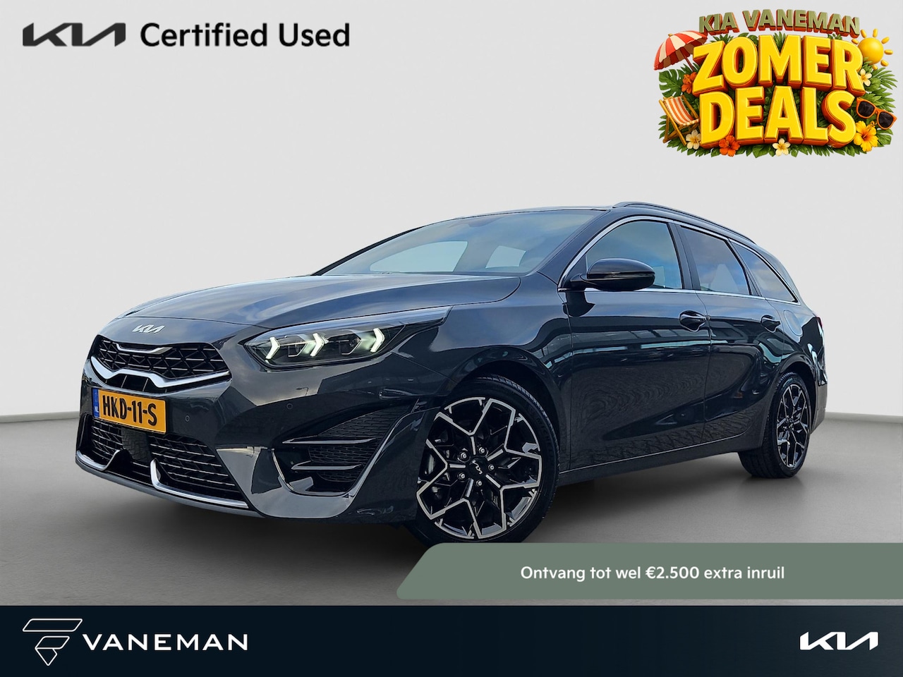 Kia Cee'd Sportswagon - Ceed 1.5 T-GDi GT-Line | Sportstuur | Pano | Stoel- en Stuurverwarming | Dodehoek Ass. | N - AutoWereld.nl