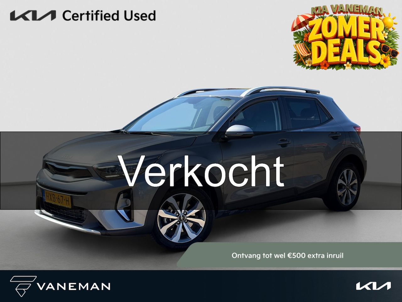 Kia Stonic - 1.0 T-GDi MHEV DynamicPlusLine Automaat Stoel- en stuurverwarming | Cruise | Navi | Privac - AutoWereld.nl