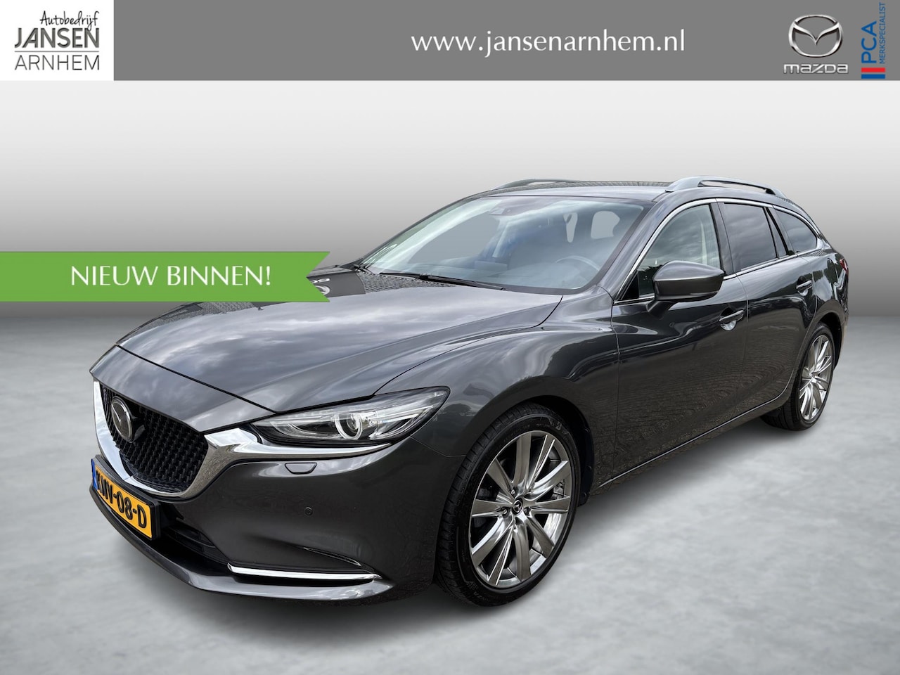 Mazda 6 Sportbreak - 2.0 SkyActiv-G 165 Luxury , Automaat, Leder, Adap.Cruise, 360 Camera, Navi, Carplay, LMV 1 - AutoWereld.nl
