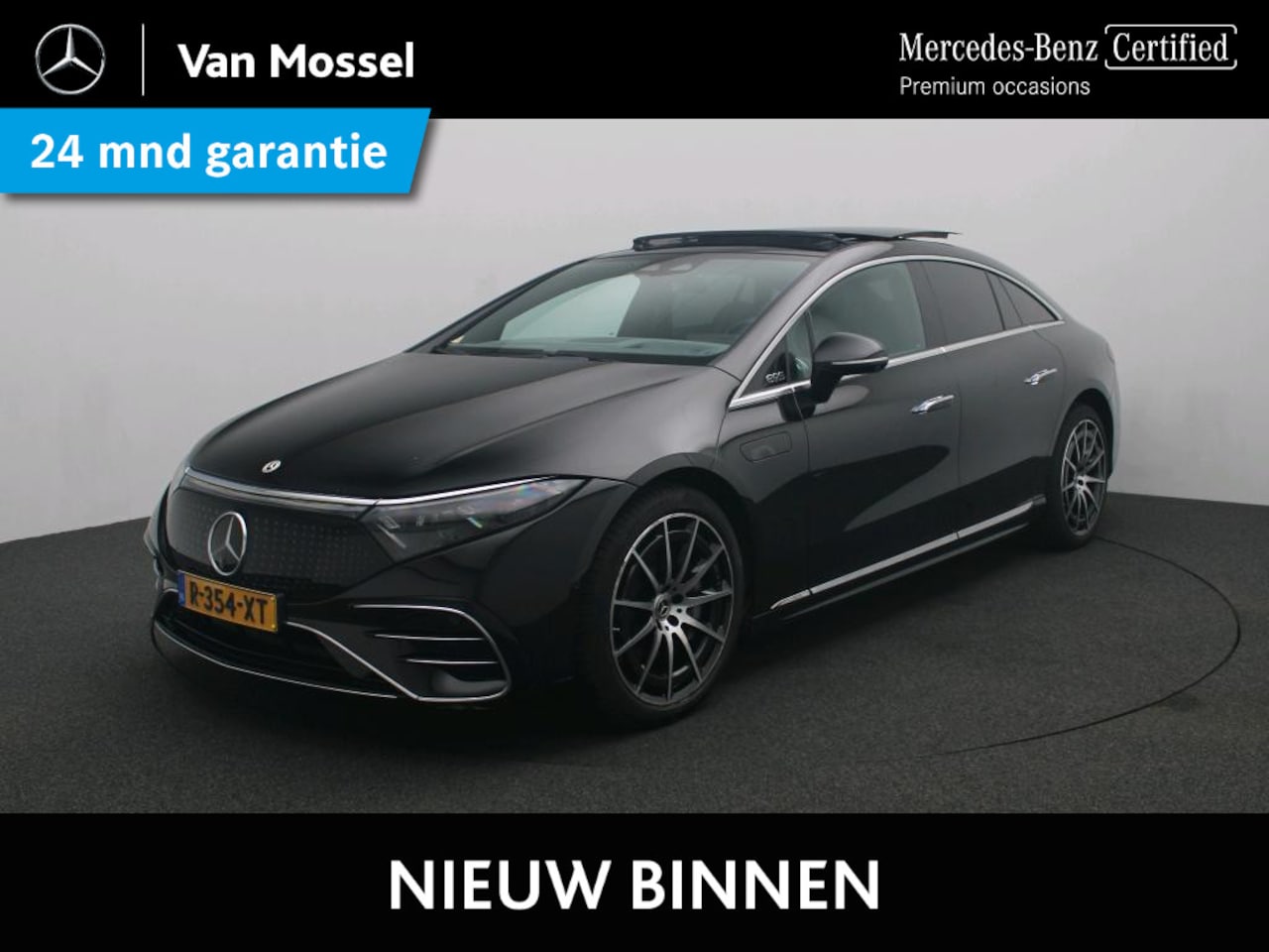 Mercedes-Benz EQS - 450+ AMG Line 108 kWh / Premium/ Panoramadak/ 21 inch/ Head Up/ Burmester 3D/ Achterasbest - AutoWereld.nl