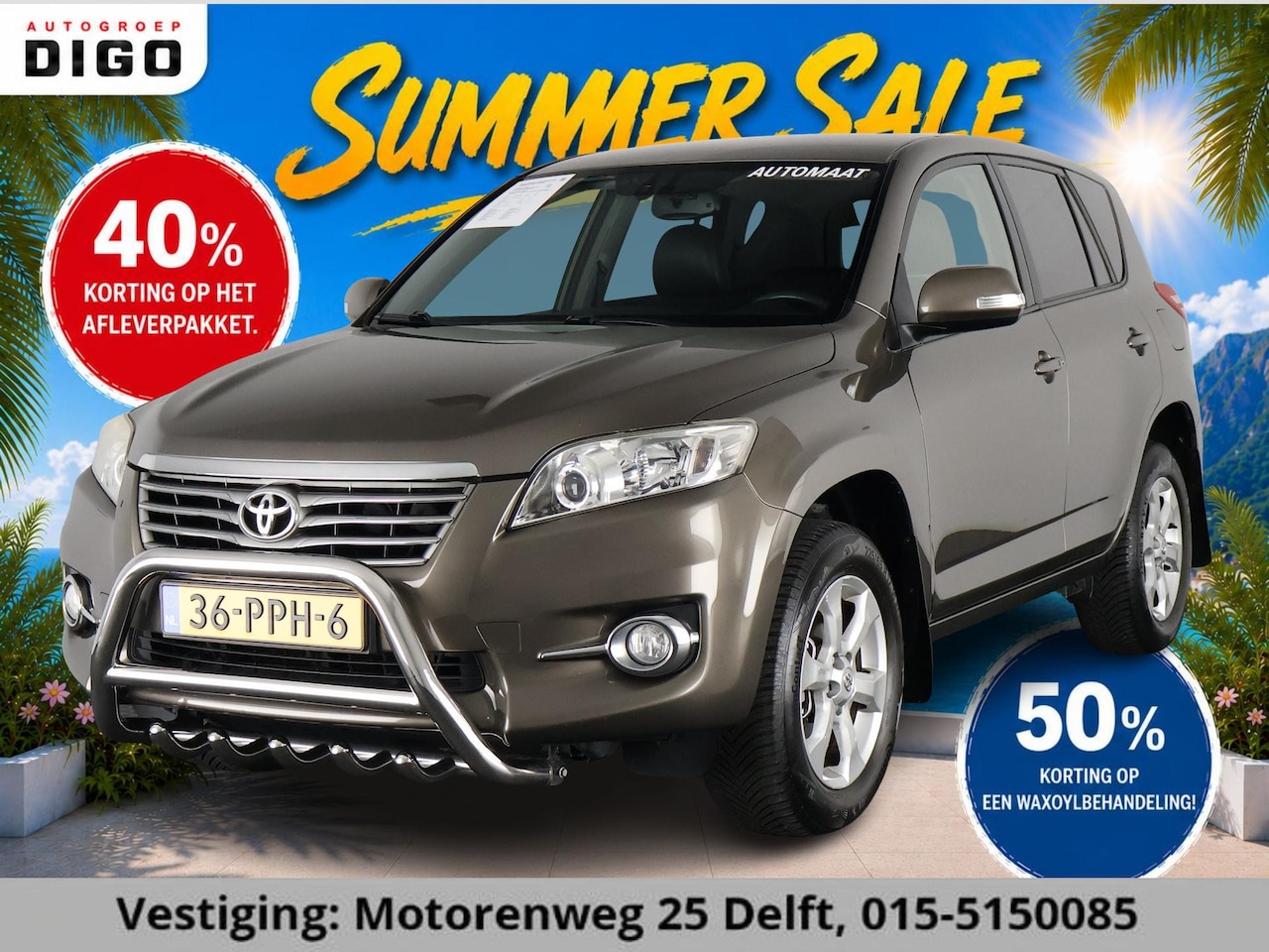 Toyota RAV4 - 2.0 VVTi EXECUTIVE BUSINESS NAVI CRUISE CONTROLL.CLIMA CONTROLL - AutoWereld.nl