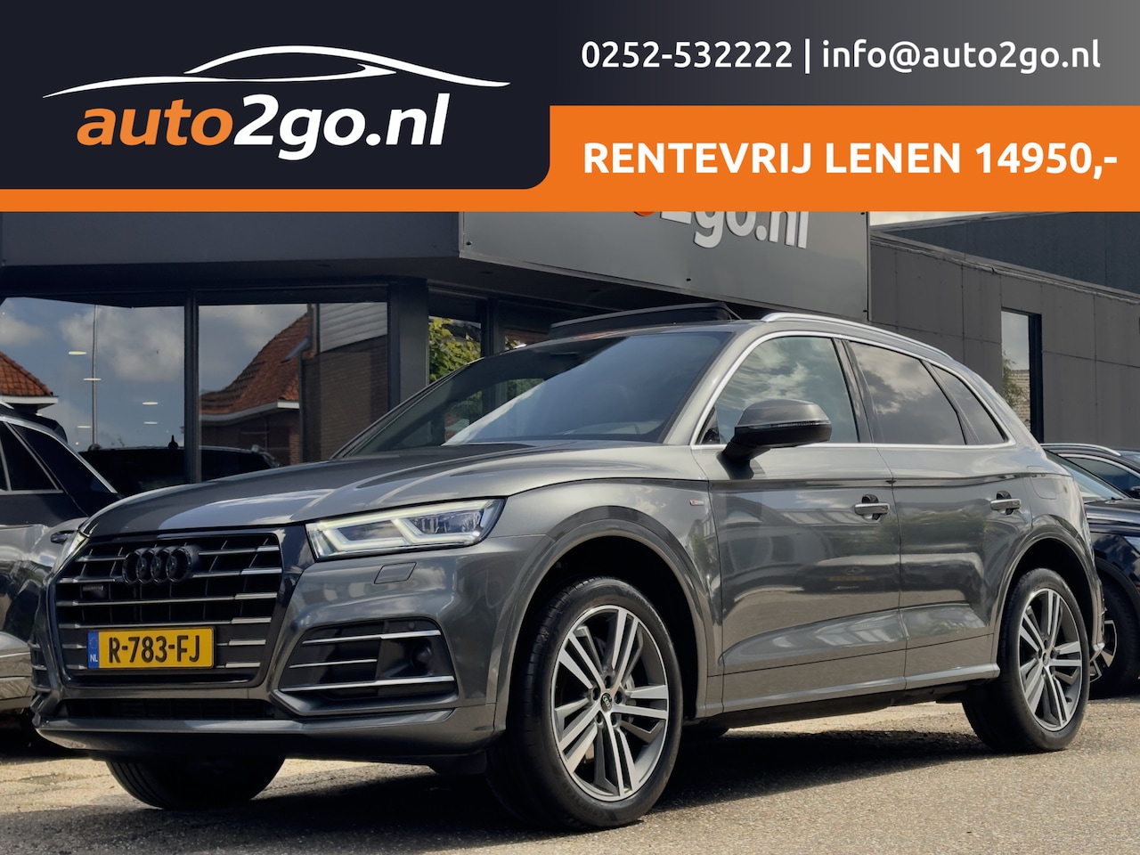 Audi Q5 - 55 TFSI e QUATTRO AUT7 COMPETITION 3X-SLINE PANODAK LEDER NAVI CAMERA DIGI-DASH APPLE-CARP - AutoWereld.nl