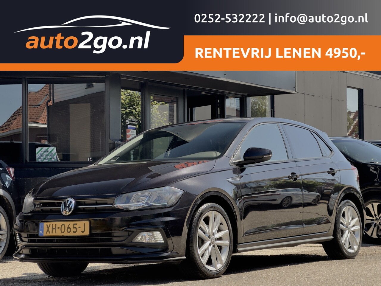 Volkswagen Polo - 1.0 TSI R-LINE HIGHLINE LEDER NAVI DIGI-DASH APPLE-CARPLAY LED LMV PDC - AutoWereld.nl