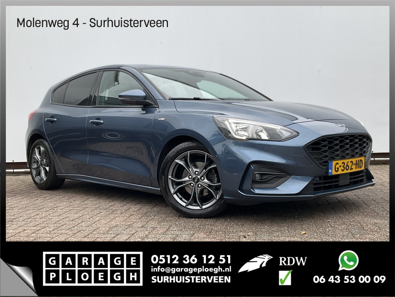 Ford Focus - 1.0 EcoBoost ST Line Business Nav/Cruise Stoel/Stuurverw Keyless Camera Voll.Onderhouden! - AutoWereld.nl