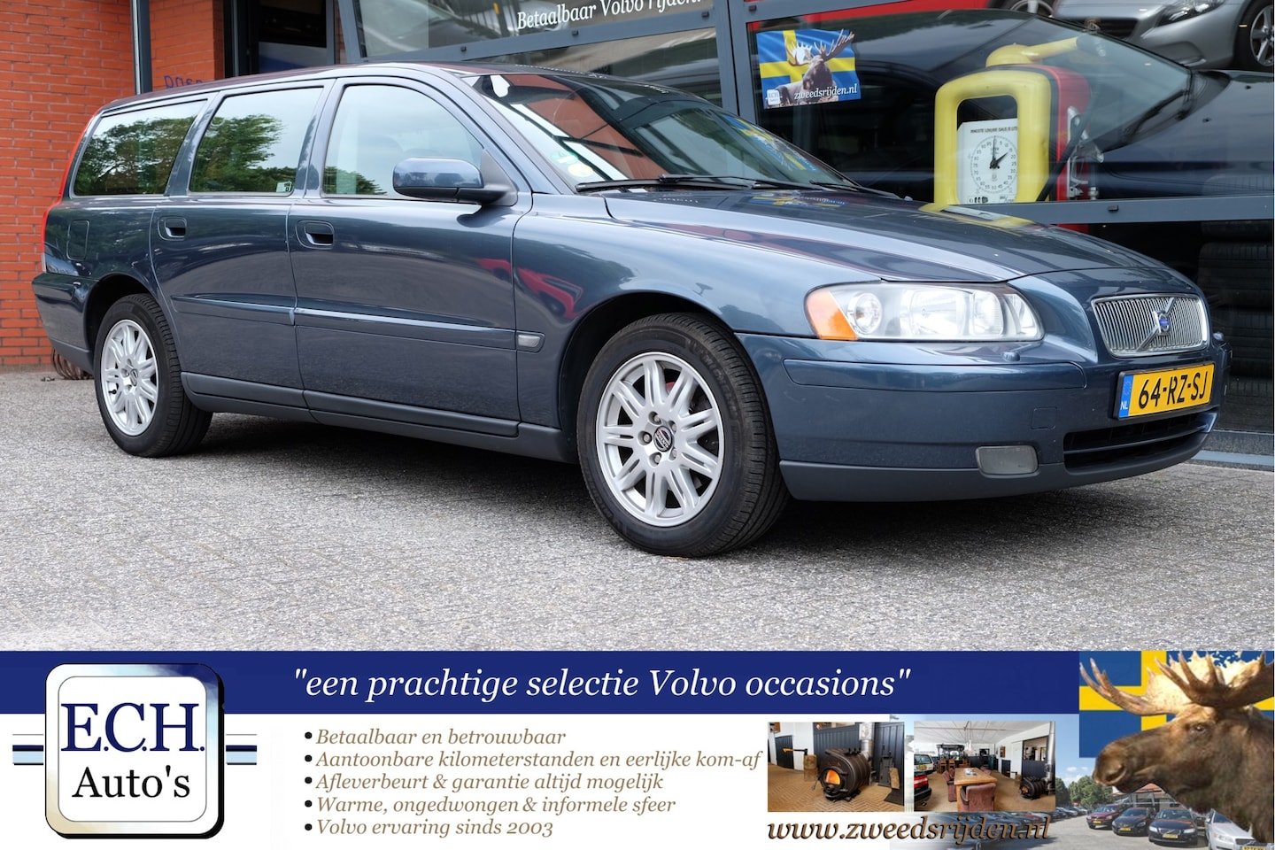 Volvo V70 - 2.4 140 pk Aut. Edition II, Volvo-dealer onderhouden, Trekhaak - AutoWereld.nl
