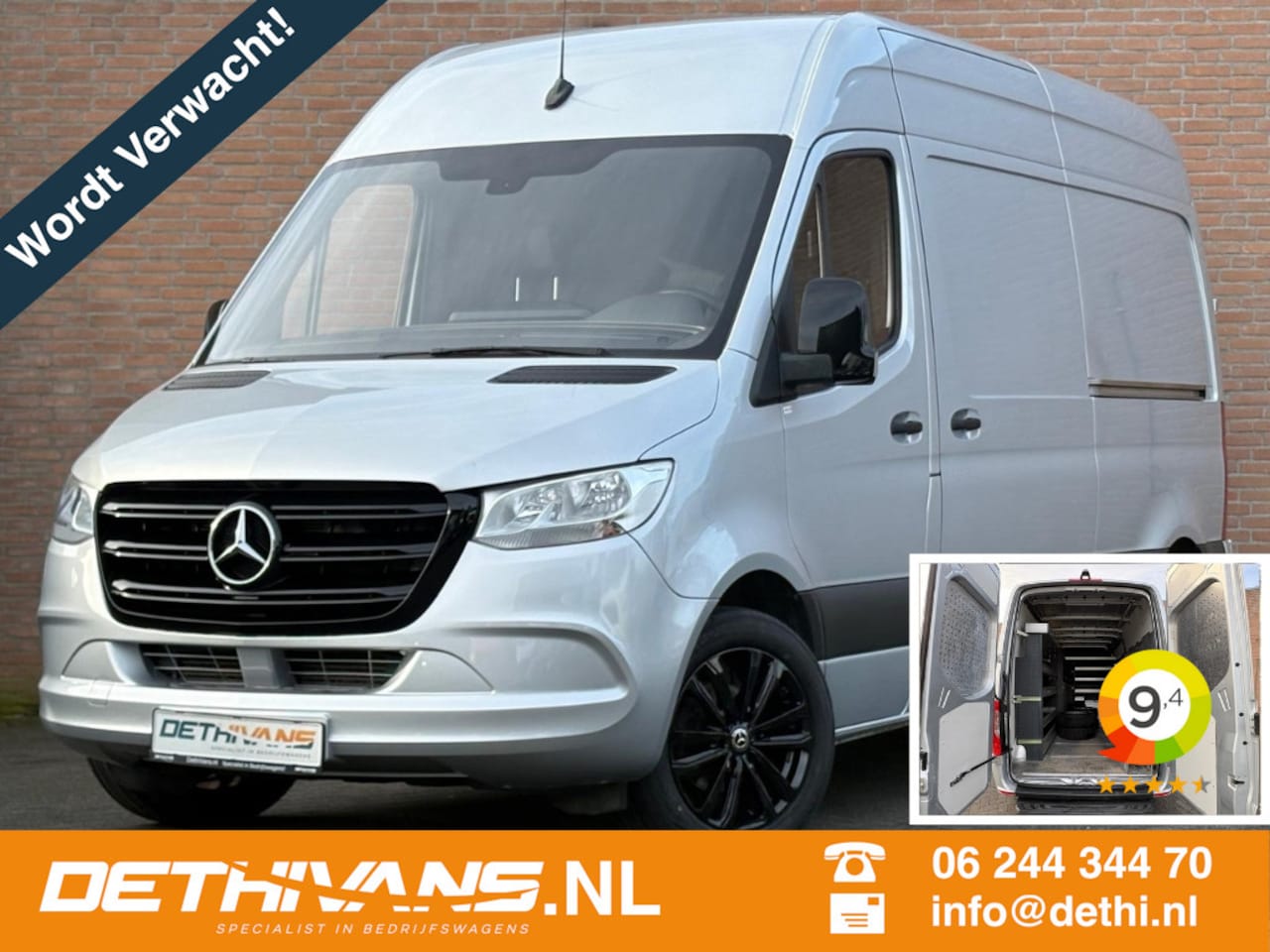 Mercedes-Benz Sprinter - 314CDI 143PK L2H2 9G-Tronic / Inrichting / Servicebus - AutoWereld.nl