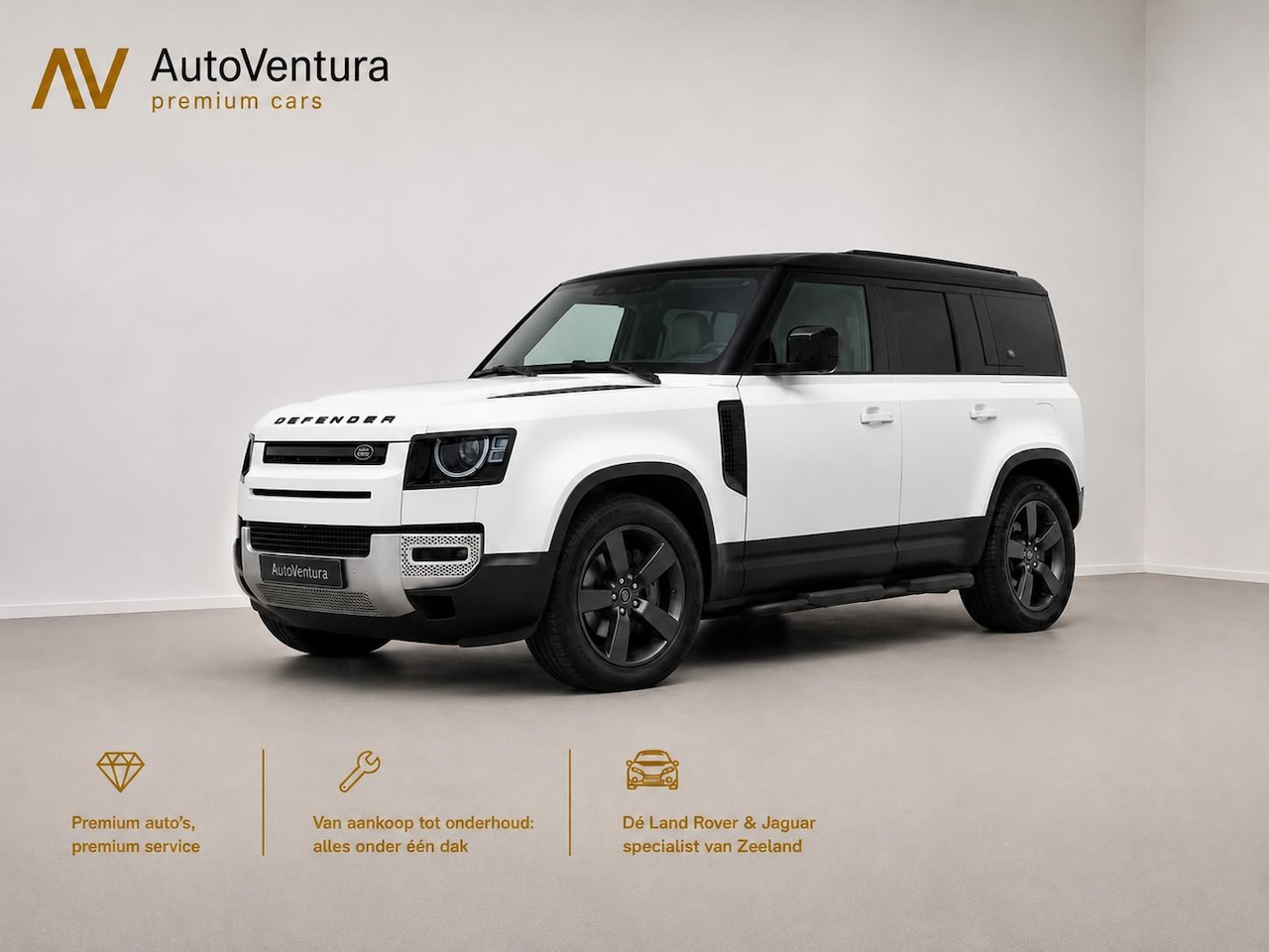 Land Rover Defender 110 - 2.0 P400e l Schuif-/kantel Panorama dak l Black Pack l Stuurwielverwarming l Trekhaak l Tr - AutoWereld.nl