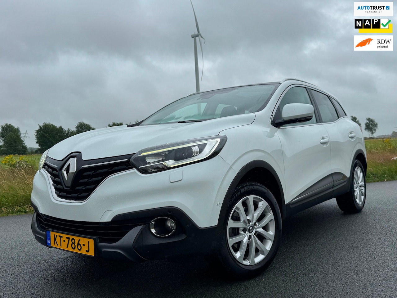 Renault Kadjar - 1.2 TCe Intens AUTOMAAT Vol Opties Parelmoer Wit - AutoWereld.nl