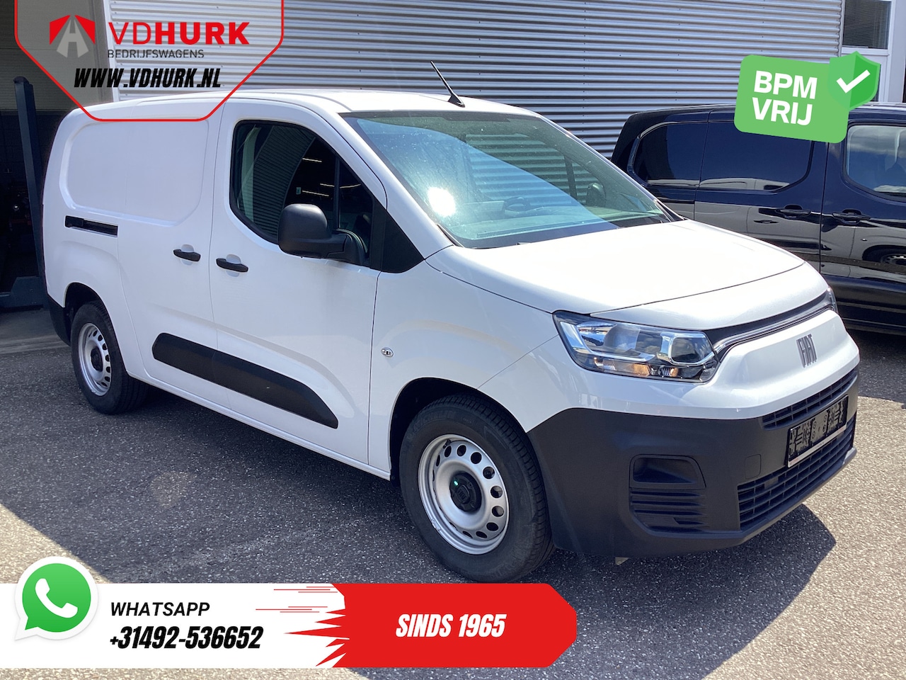Fiat E-Doblo - L2 50 kWh 285 WLTP Carplay/ Snellader/ Camera/ Cruise/ 3 Pers./ Airco/ DAB - AutoWereld.nl