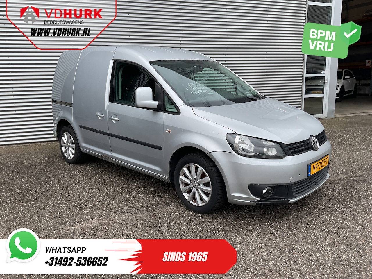 Volkswagen Caddy - 1.6 TDI 100 pk Aut. EXPORT DB-Riem V.V/ Leder/ Stoelverw./ Cruise/ Airco/ LMV/ PDC/ Trekha - AutoWereld.nl