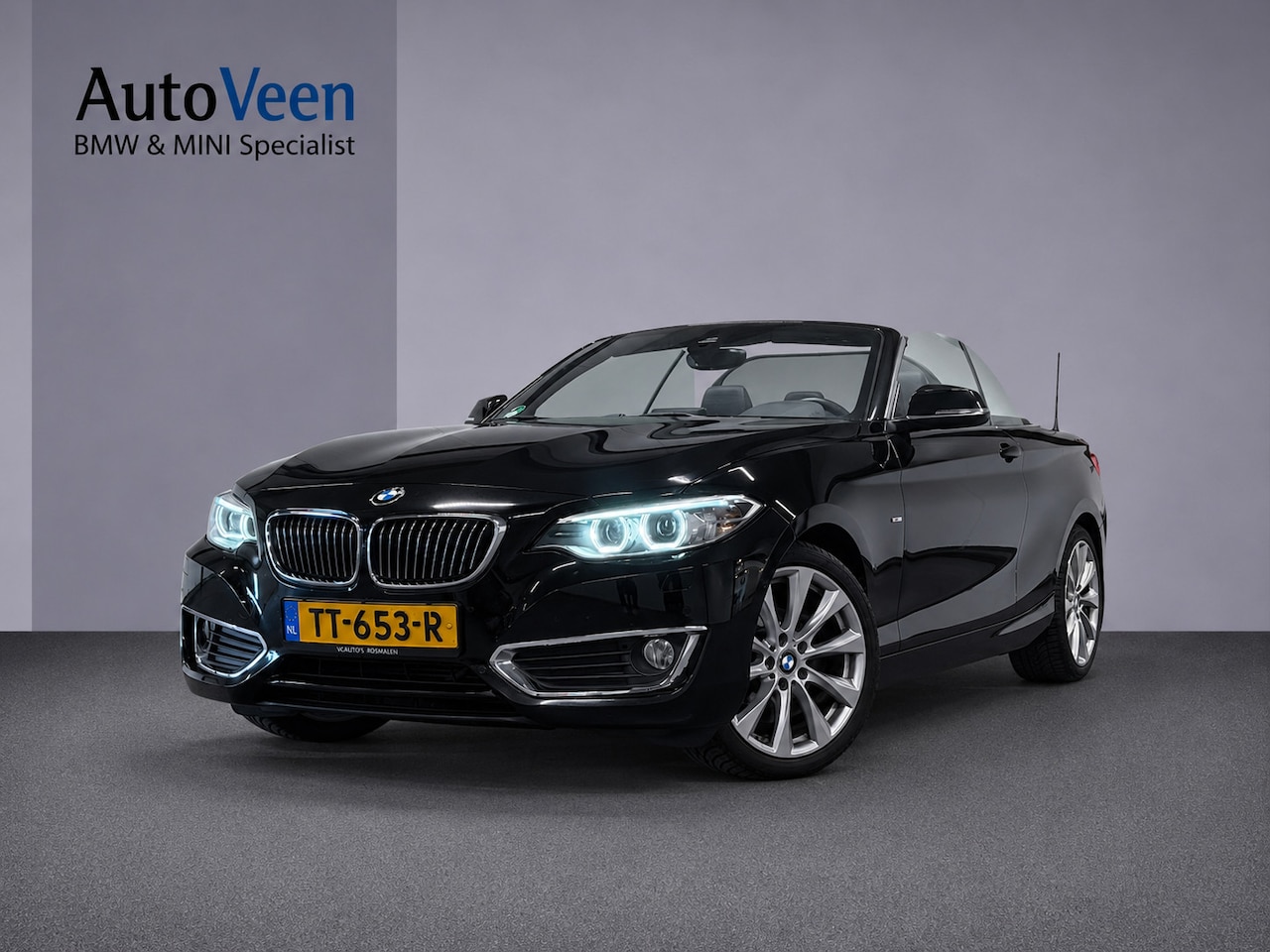 BMW 2-serie Cabrio - 218i M Sport (LED, CRUISE, NAVI, LEDER, STOELVERWARMING, SENSOREN) - AutoWereld.nl